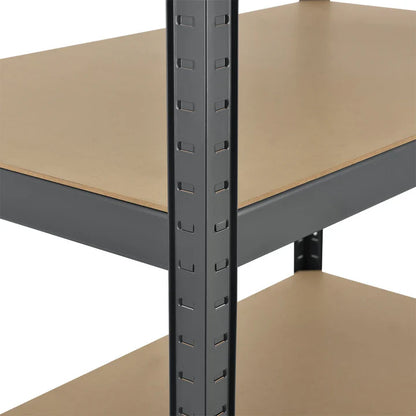 2er Set Lagerregal Basic 180 x 90 x 40 cm in Grau