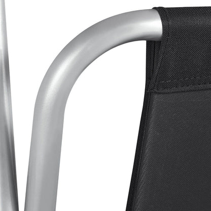 Balançoire Hollywood Cecina 3 places structure en acier enduit noir