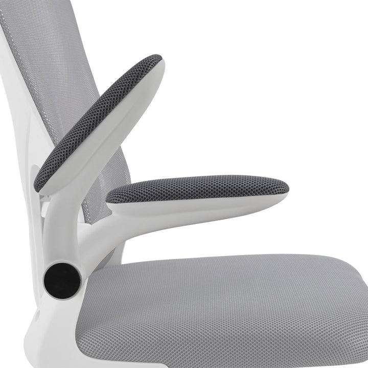 Bürostuhl Baltimore höhenverstellbar Grau Weiss - Palo24