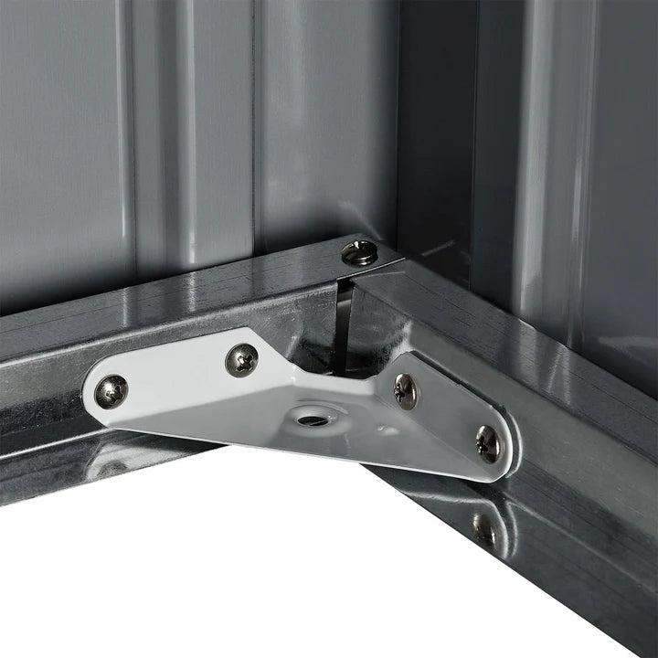 Mähroboter Garage MGMT1 aus Metall mit Satteldach in anthrazit