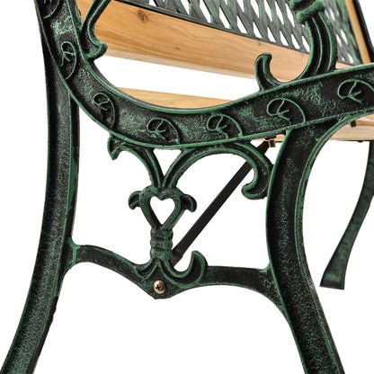 2 Sitzer Gartenbank Pisa aus lackiertem Holz und Gusseisen