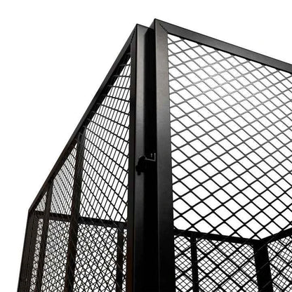 Metall Komposter für Gartenabfälle 450L Schwarz