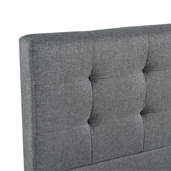 Lit rembourré Manresa 90 x 200 cm en gris