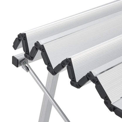 Table de camping Picco pliable Table réglable en hauteur avec sac et étagère supplémentaire