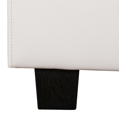 Lit capitonné Paris 160 x 200 cm - blanc