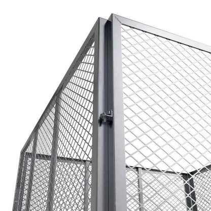 Metall Komposter für Gartenabfälle 450L Silber