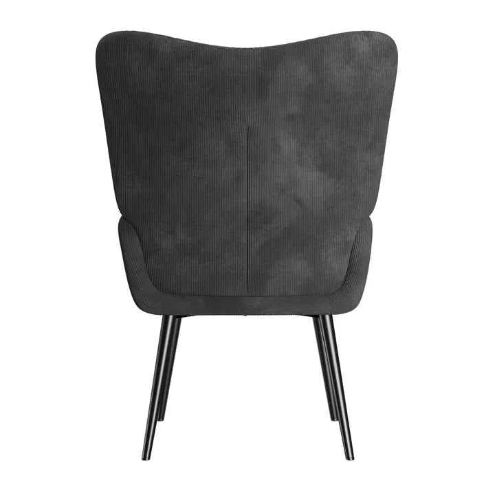 Ohrensessel Relaxsessel skandinavischen Design Cord Grau