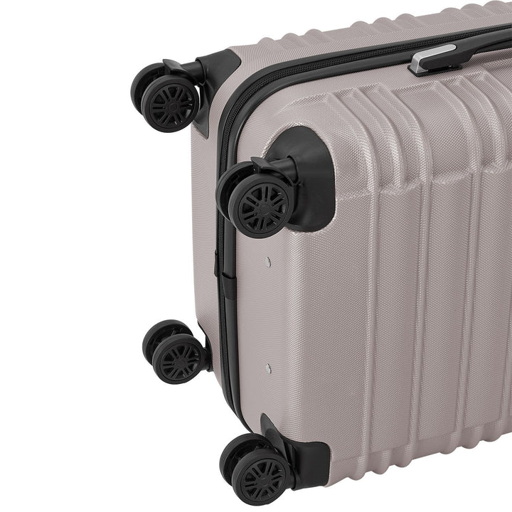 Set valigie rigide Roma - Champagne Set da 4 pezzi con scocca rigida in ABS antiurto e ruote a 360°