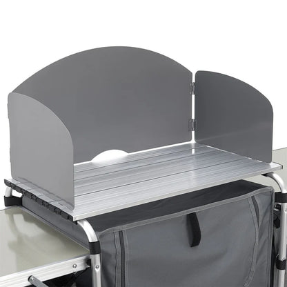 Grande cucina da campeggio pieghevole da cucina Garda in grigio