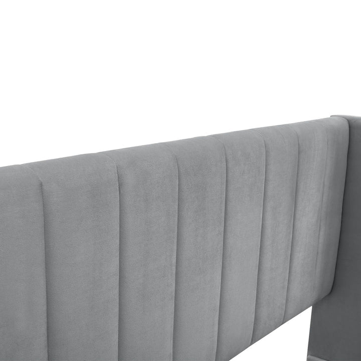 Polsterbett Savona 140 - Hellgrau