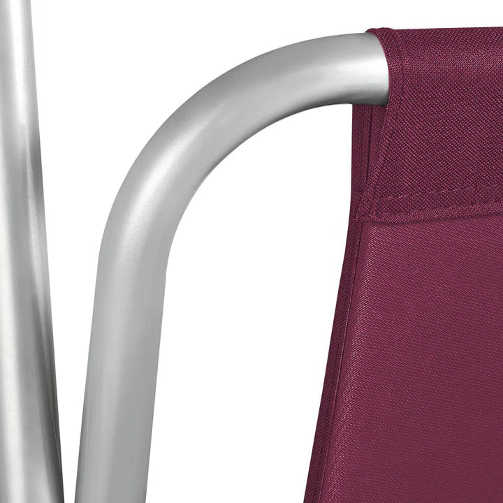 Hollywoodschaukel Cecina 3-Sitzer beschichtetes Stahlgestell in rot