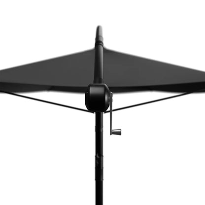 Ombrellone a braccio Brasile Ø 3,0m con manovella e base in grigio scuro