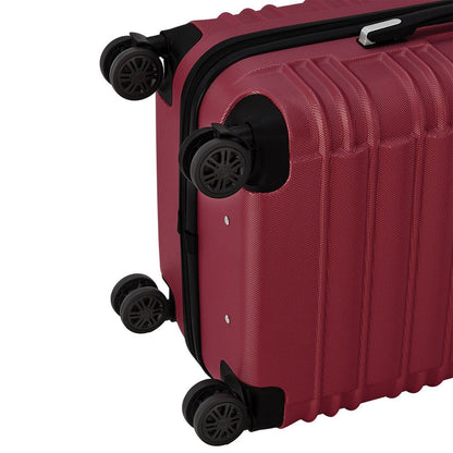 Hartschalen Kofferset Rom 3 tlg Rot