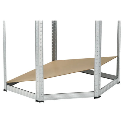 Mensola angolare portaoggetti "Corner Easy" 160 x 75 x 40-75 cm