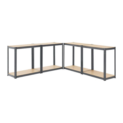 Lagerregal Easy 2er Set 160 x 80 x 40 cm Grau