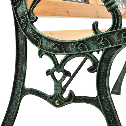 2 Sitzer Gartenbank Sanremo aus lackiertem Holz und Gusseisen