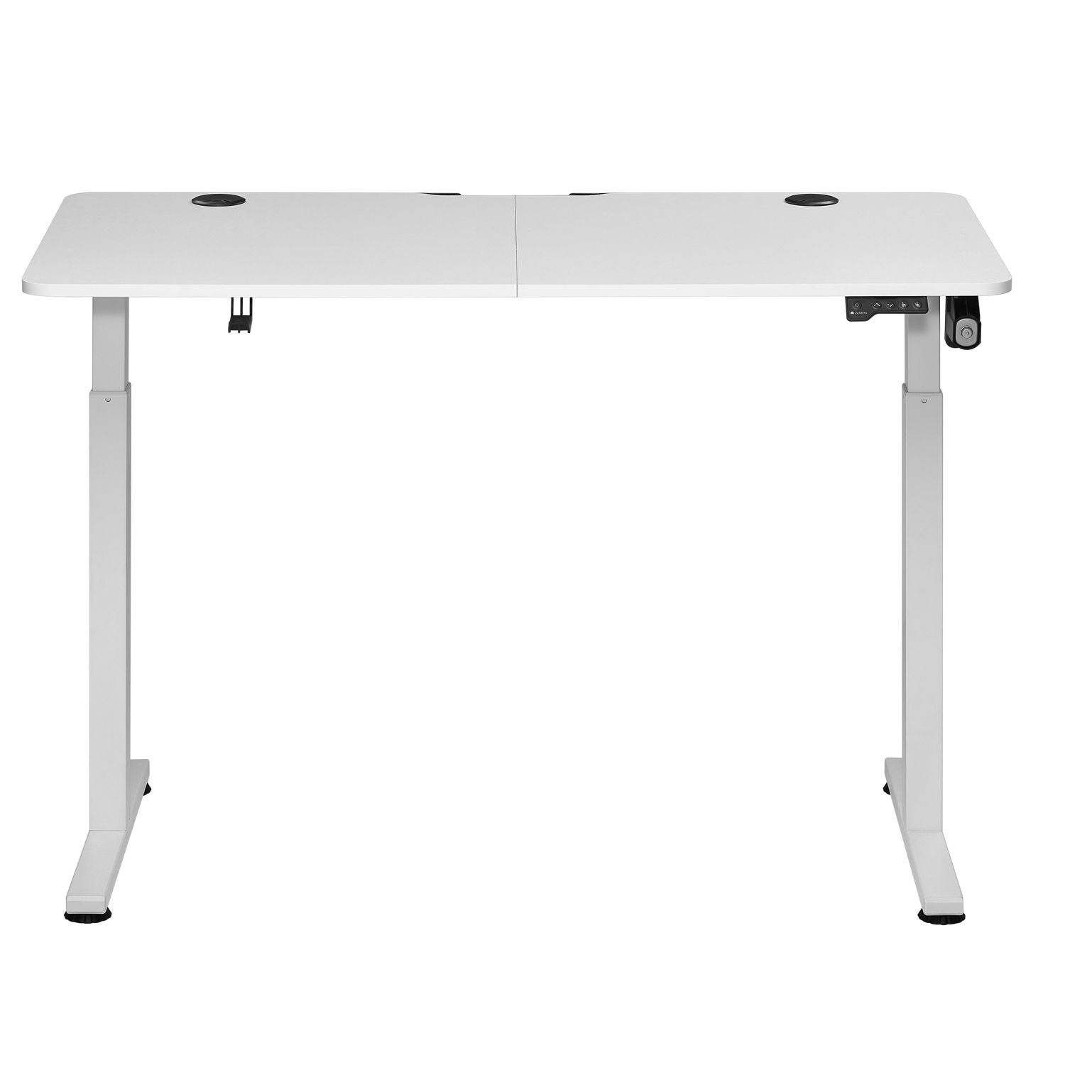 Elektrisch verstellbarer Schreibtisch 120x60 cm Weiss - Palo24