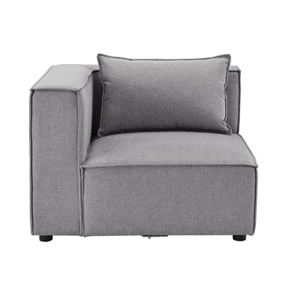 Modulares Sofa Domas L - 3 Sitzer Dunkelgrau