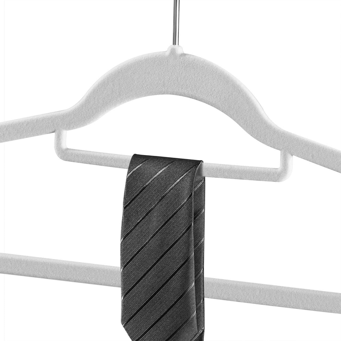 Kleiderbügel Samt 30er Set Weiss - Palo24