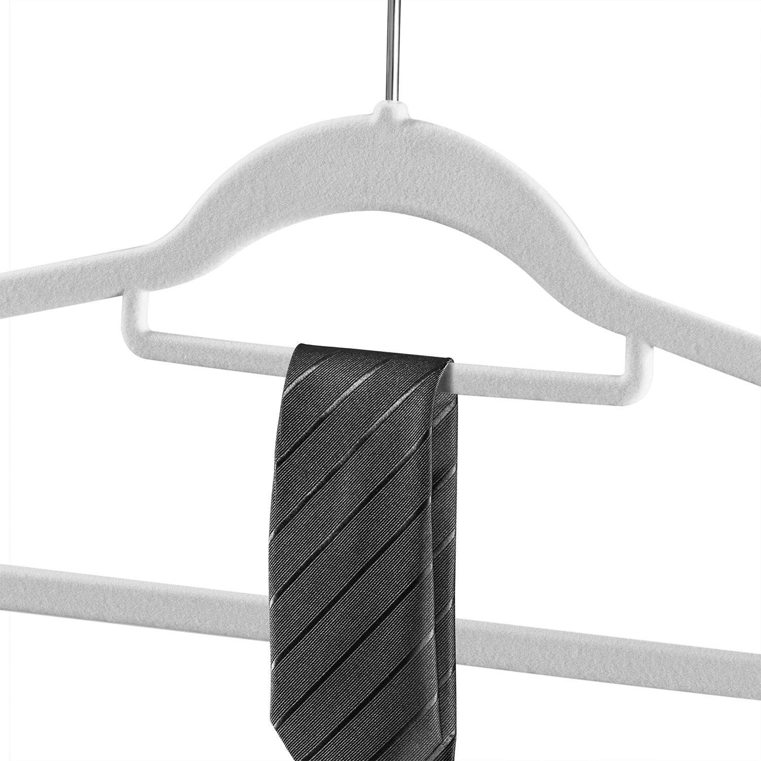 Kleiderbügel Samt 30er Set Weiss - Palo24