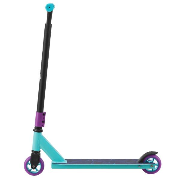 Stunt Scooter Retro Purple in Blau Lila Trick Roller mit 360° Lenkung