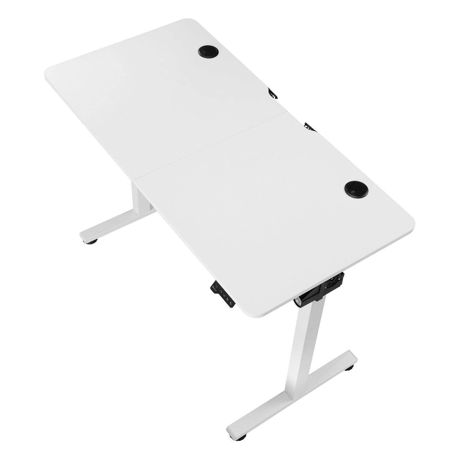 Elektrisch verstellbarer Schreibtisch 120x60 cm Weiss - Palo24