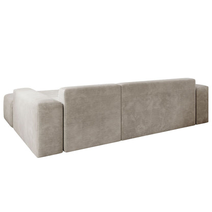 Ecksofa Vals aus Stoff Beige