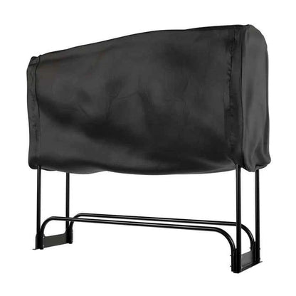 Kaminholzregal aussen mit Abdeckung Grösse M Schwarz