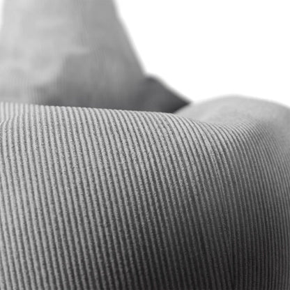 Sitzsack Chillex L mit Hocker Cord Sessel Hellgrau - Palo24