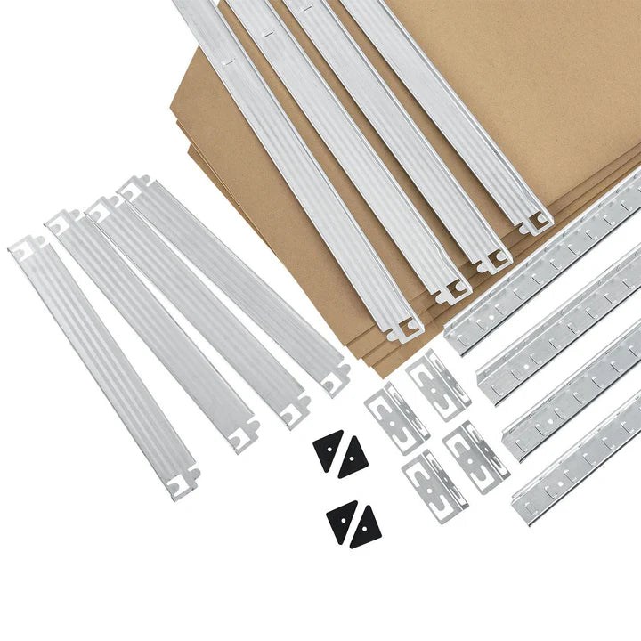 Mensola angolare portaoggetti "Corner Easy" 160 x 75 x 40-75 cm