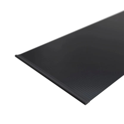 Panneau de clôture à bandes d'intimité en PVC anthracite, lot de 4