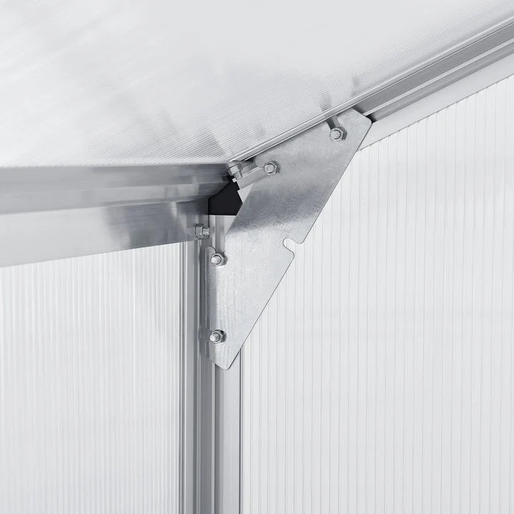 Aluminium Gewächshaus GH250F1 4,75m² mit 1 Dachfenster inklusive Fundament