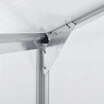 Aluminium Gewächshaus GH250F1 4,75m² mit 1 Dachfenster inklusive Fundament