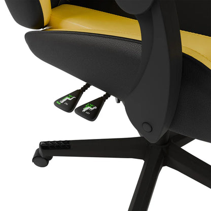 Bürostuhl Gamingstuhl HyperSeat schwarz/gelb