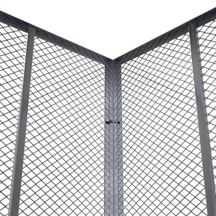 Metall Komposter für Gartenabfälle 450L Silber