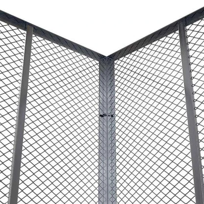 Metall Komposter für Gartenabfälle 450L Silber