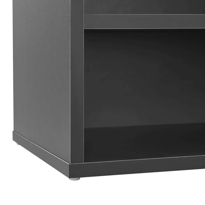 Étagère à chaussures 104x30x48 cm gris foncé