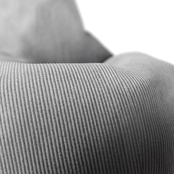 Sitzsack Chillex XL mit Hocker Cord Sessel Hellgrau - Palo24