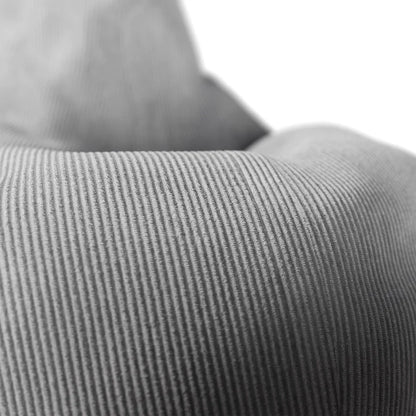 Sitzsack Chillex XL mit Hocker Cord Sessel Hellgrau - Palo24