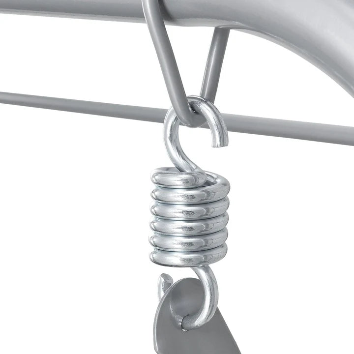 Hollywoodschaukel Cecina 3-Sitzer beschichtetes Stahlgestell in grau