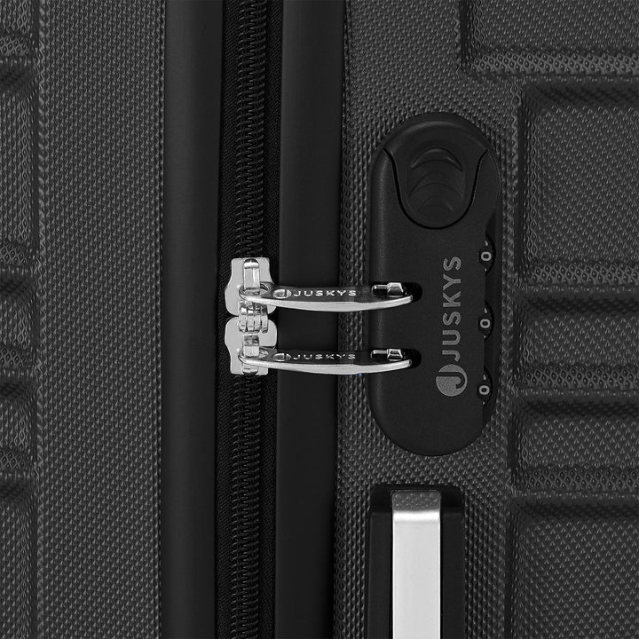 Set valigie rigide Roma - Nero Set da 4 pezzi con scocca rigida in ABS antiurto e ruote a 360°