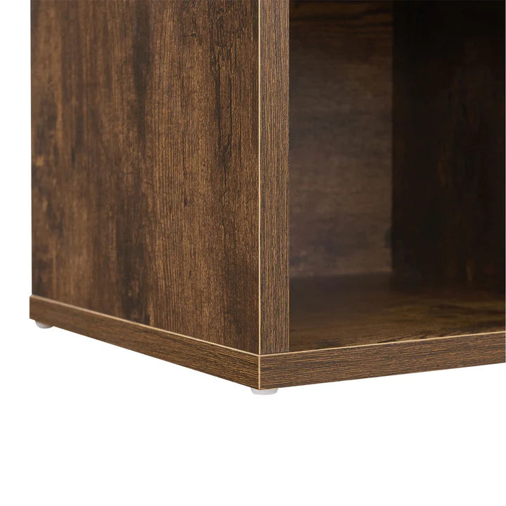 Schuhregal 104x30x48 cm Antik-Braun 10 offenen Fächern