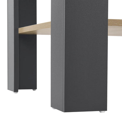 Table basse gris aspect bois 60x60 cm