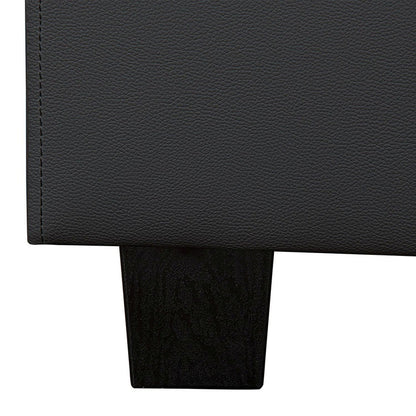 Lit capitonné LED Paris 160 x 200 cm - noir