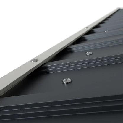 Metall Geräteschuppen Gerätehaus XL mit Satteldach in anthrazit