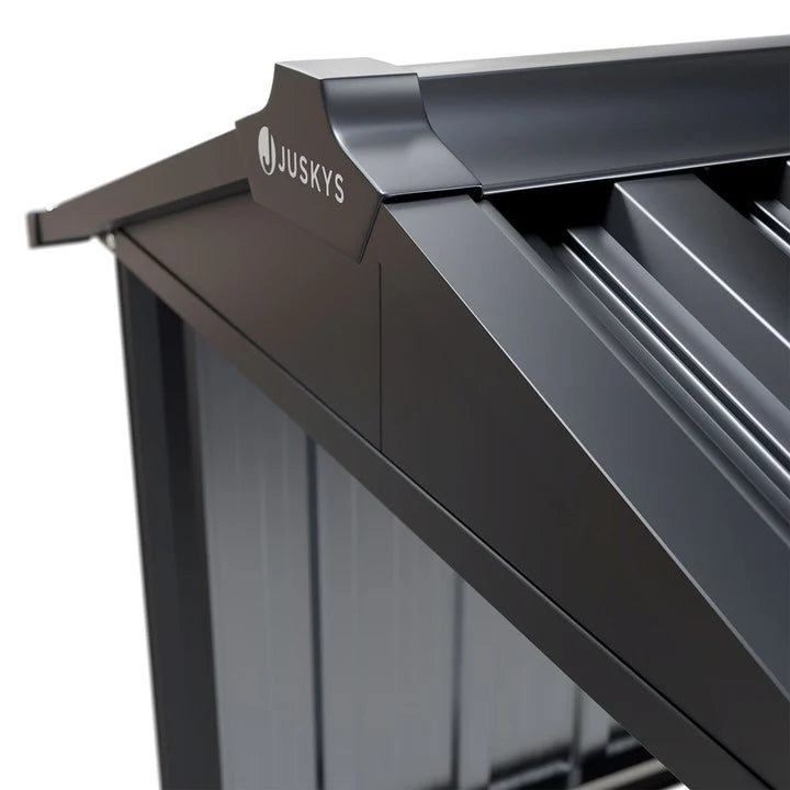 Mähroboter Garage MGMT1 aus Metall mit Satteldach in anthrazit