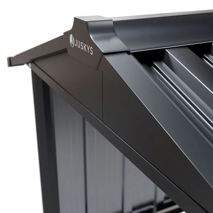 Mähroboter Garage MGMT1 aus Metall mit Satteldach in anthrazit