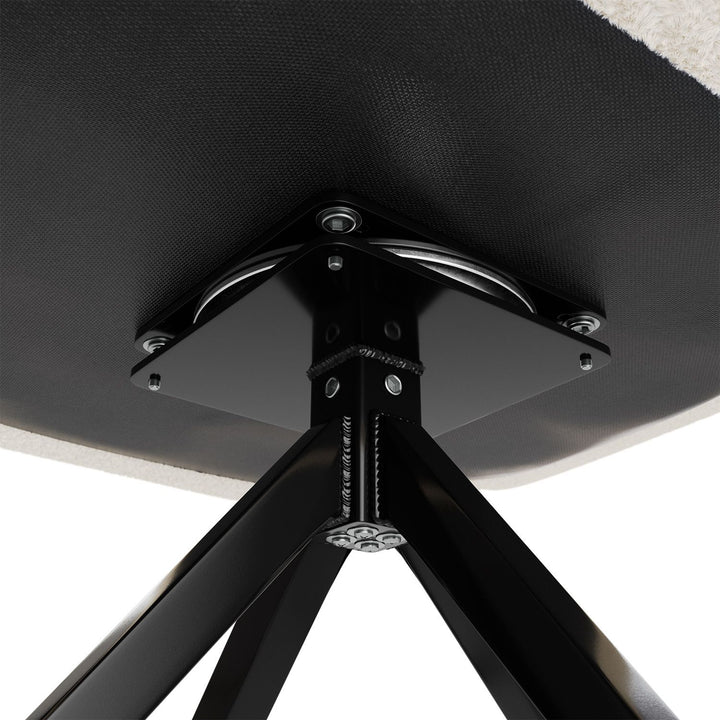 2er Esszimmerstuhl Drehstuhl Albano Creme