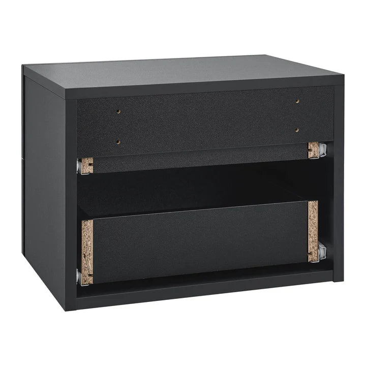 Wandschrank Nachttisch hängend Schwarz