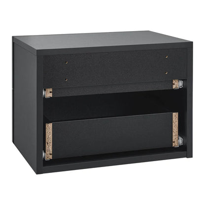 Wandschrank Nachttisch hängend Schwarz